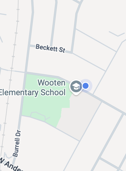 Reference street map of the school block